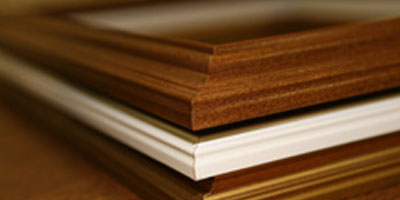 Many different picture frames, of different wood qualities, colour and grain supplied by Henley Glass